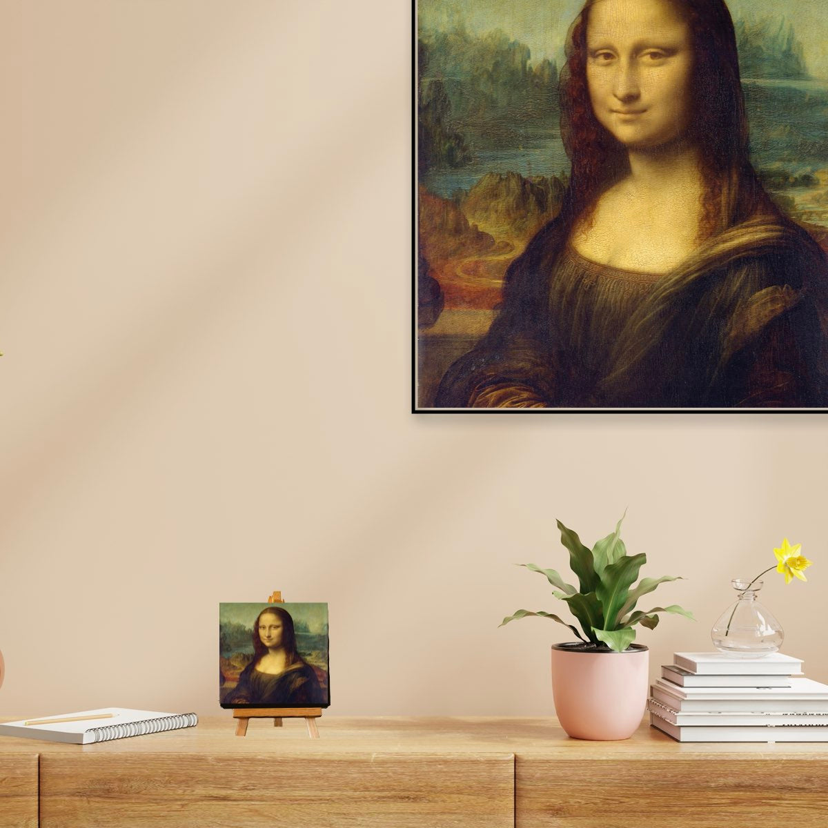 Kunsttegeltje Mona Lisa