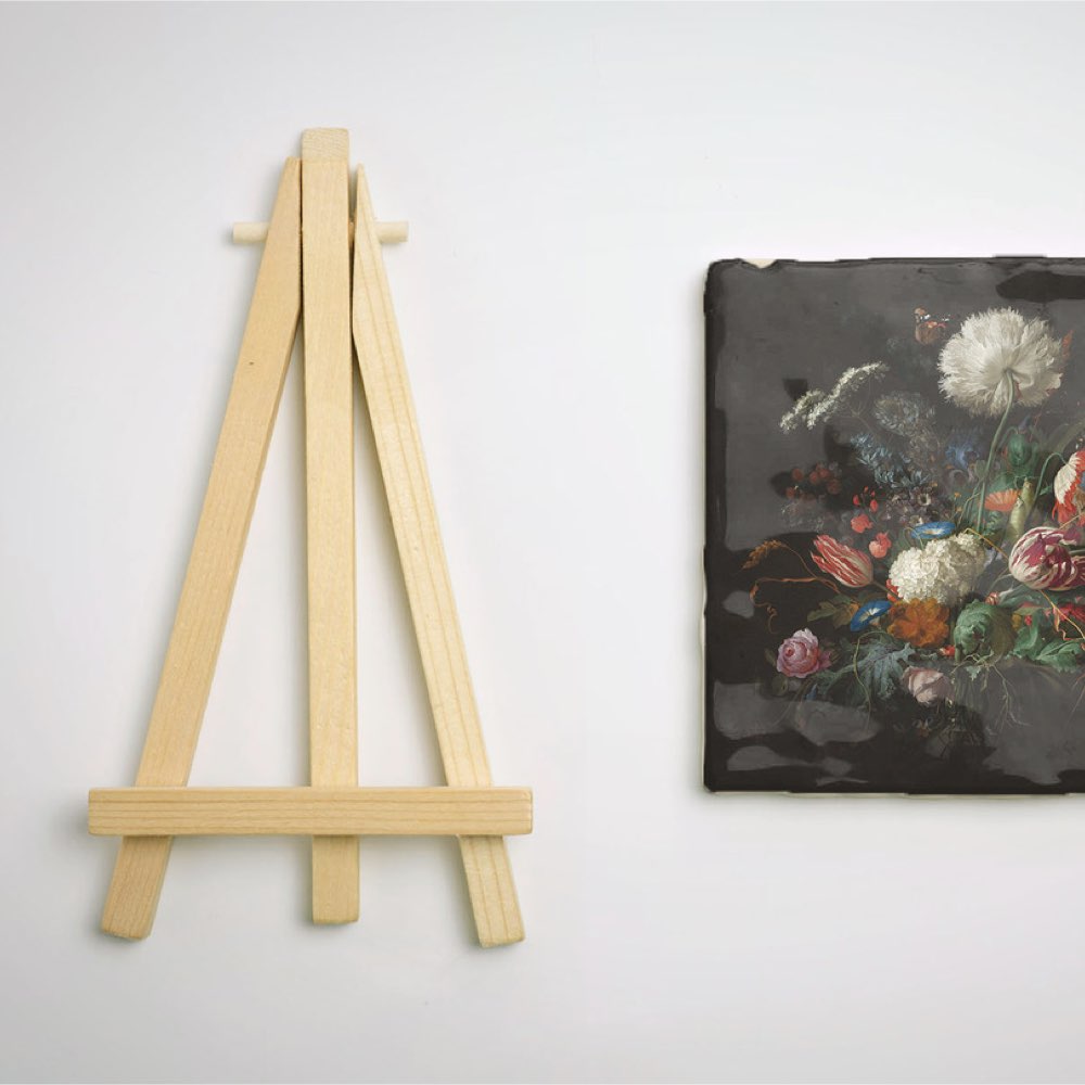 Kunsttegeltje Vaas met Bloemen - de Heem