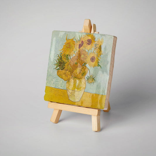 Kunsttegeltje Zonnebloemen