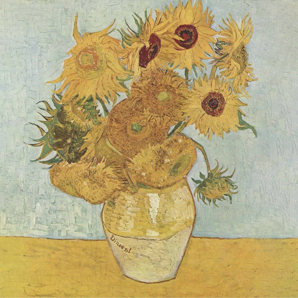 Kunsttegeltje Zonnebloemen