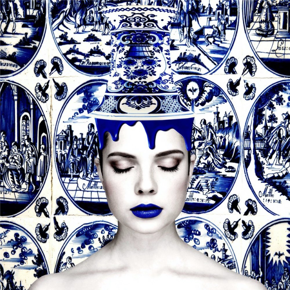 Kunsttegeltje Blue on My Mind