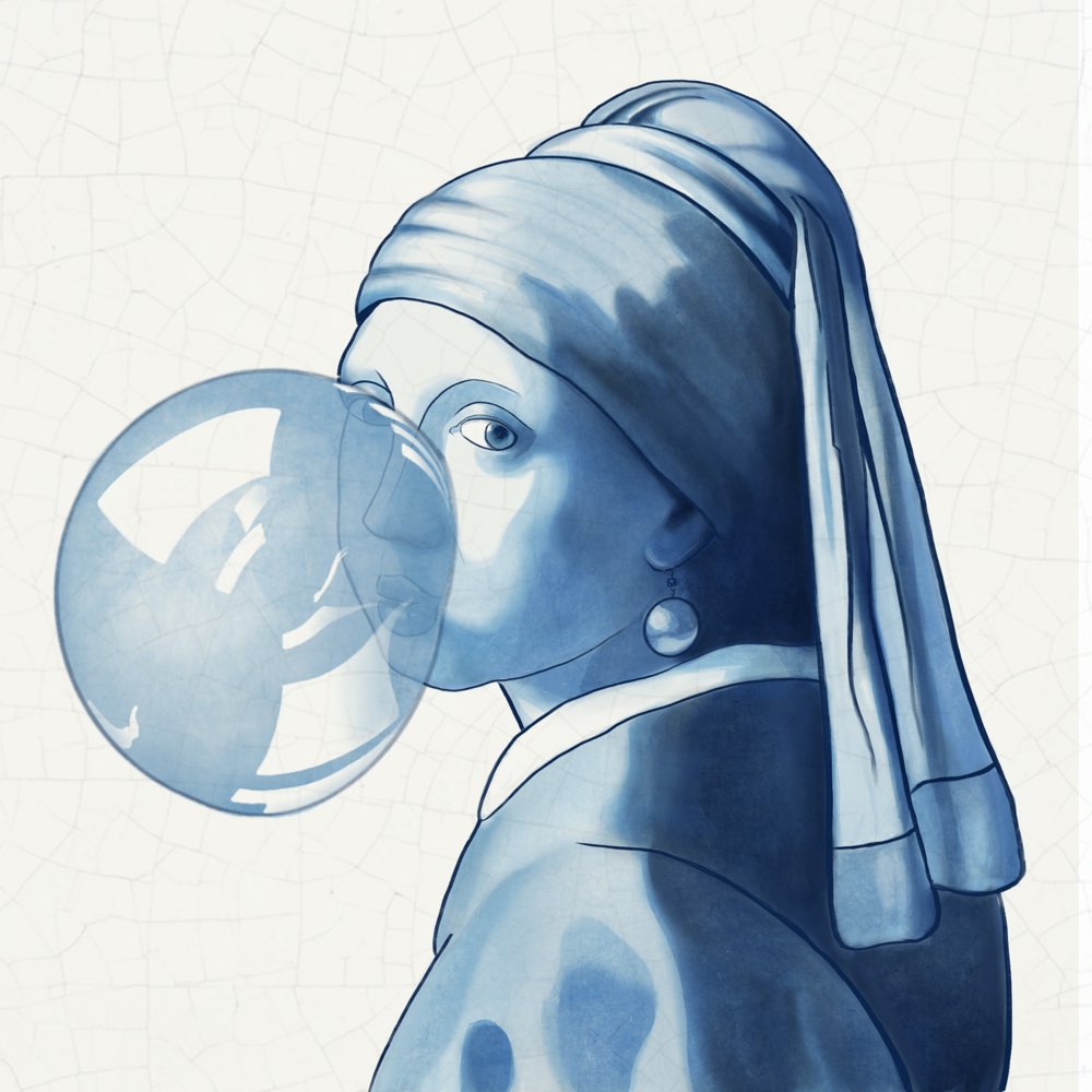 Kunsttegeltje Hidden Pearls - Mens & Palma