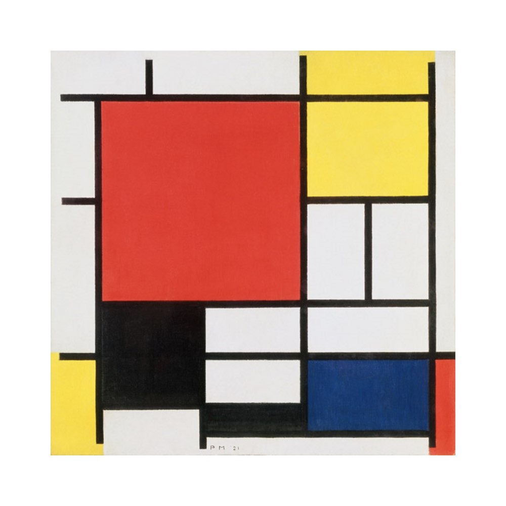 Kunsttegeltje Mondriaan