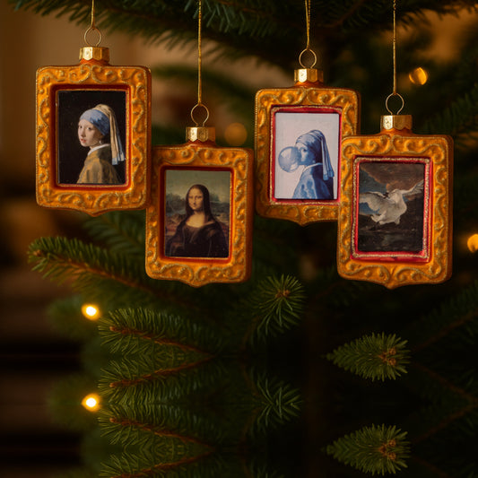Kunsttegeltjes Kerstballen – 4 stuks - Iconen