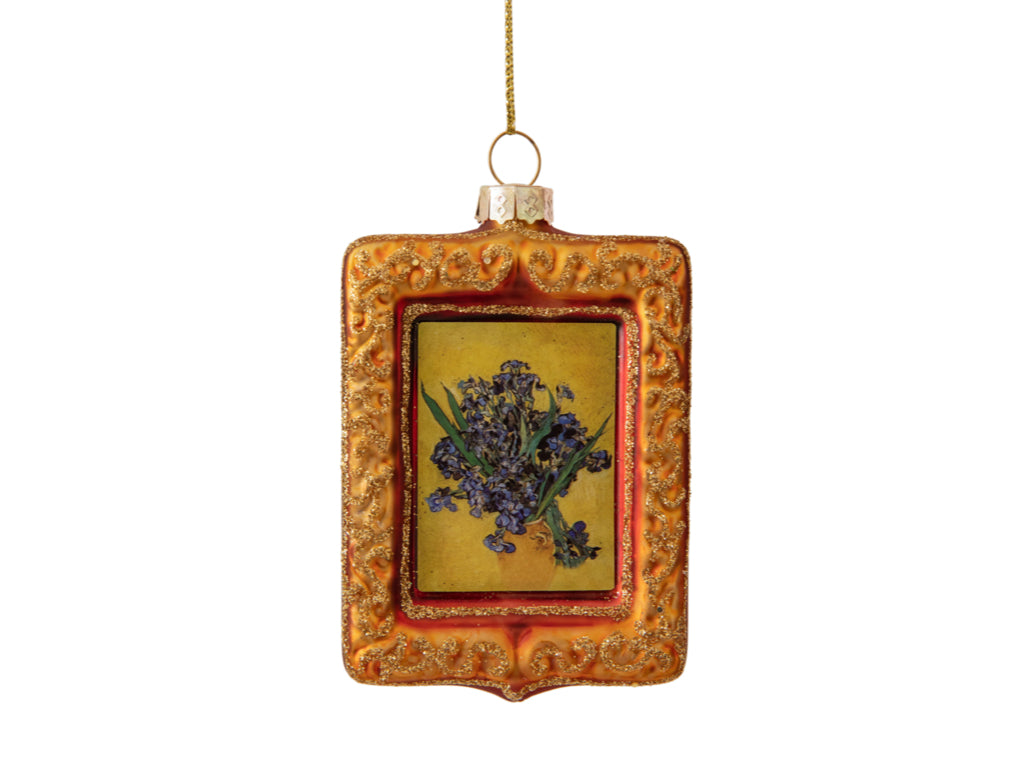 Kunsttegeltjes Kerstballen – 4 stuks - Bloemen