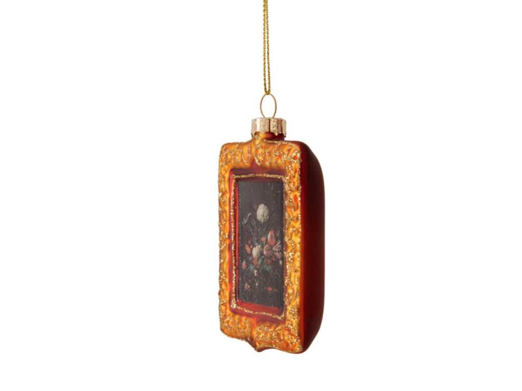 Kunsttegeltjes Kerstballen – 4 stuks - Bloemen