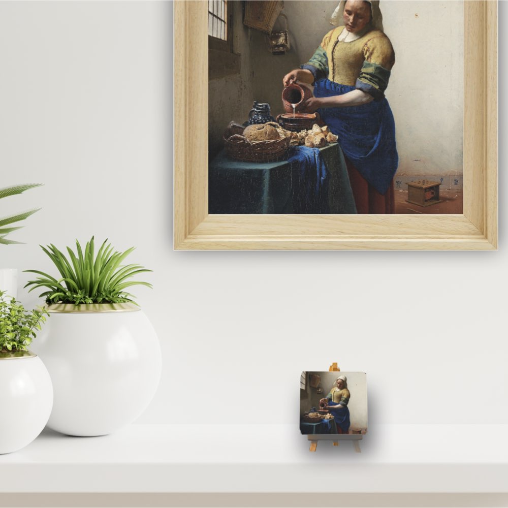 Kunsttegeltje Melkmeisje