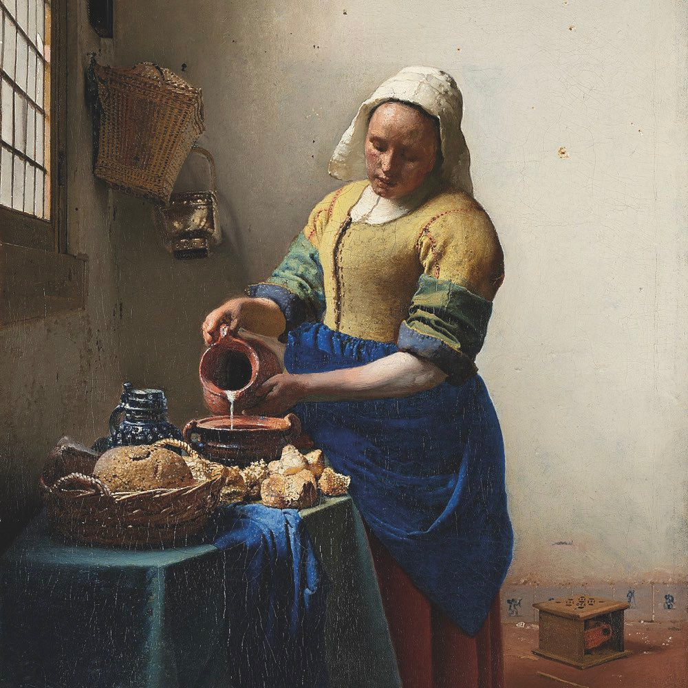 Kunsttegeltje Melkmeisje